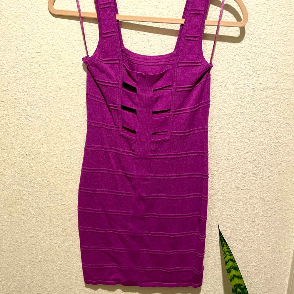 Purple Body-con Dress